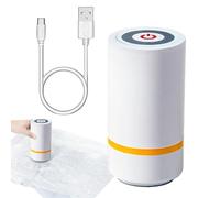 Electric Vacuum Pump, Compact Compressed Storage Bag Deflator, High-Efficiency Portable Suction Device, Reusable Air Remover Pump for Luggage Food Clothing and Organization