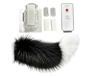 Electric Vehicle Simulation Plush Tail,Wagging Remote Control Rechargeable Realistic Cute Decor - Cute Fuzzy Moving Tail - For Travel Rear Trucks Motorcycle Home Vehicles Holiday Party SUV Trip Commut