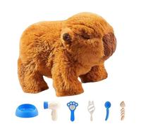 Electric Walking Capybara Toy, Interactive Electronic Pet, 20cm Walking Plush for Kids Playroom Nursery Travel, Soft Plush Capybara for , Animal Toy with Realistic Movements, Preschool