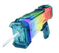 Electric Water Soaker - Long Range Motorized Water with LED Lights and Interactive Sound - Automatic Toy for Kids and Adults - Perfect for Summer Beach Parties