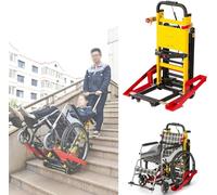 Electric Wheelchair Docking Car, 120W Stair Trolley for Wheelchairs Lightweight Power Wheelchair for Patient or Elderly Stair Climbing Wheelchair