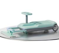 Electric Wigglecar Ride Can Mop The Floor,5-15mph Children's Twistcar Simulated Throttle Pedal Large Storage Space Anti-Rollover, 100kg Load(Green)