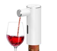 Electric Wine Aerator Pourer, Intelligent Induction Automatic Dispenser, 1 Touch Whiskey, Spirits Air Infuser, Perfect for Home Kitchen, Sake, Picnic, Indoor Outdoor Gatherings, White, Black