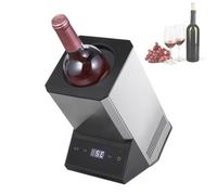 Electric Wine Chiller Decanter, Refroidisseur De Vin Simple Ou Double Bouteille, Température Réglable 5-18°C, Commande Tactile, Refroidisseur Électrique Portable Pour Vins Rouges Blancs Single bottle