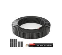 Electric Wire 18 AWG 2 Conductors 15 mLow Voltage Cable 5V/12V/24V/300V Tinned CopperDurable Flexible PVCIdeal for Home Renovation,LED Strips and Garden
