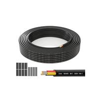 Electric Wire 18 AWG 3 Conductors 15MLow Voltage Cable 5V/12V/24V/300V Tinned CopperDurable Flexible PVCIdeal for Home Renovation,LED Strips and Garden