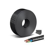 Electric Wire 22 AWG 4 Conductors 15MLow Voltage Cable 5V/12V/24V/300V Tinned CopperDurable Flexible PVCIdeal for Home Renovation,LED Strips and Garden