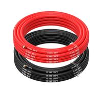Electric Wire Tinned Copper Cable-2 Separate Red And Black Wires Each For Drones,3d Printers,Batteries,Speaker Wires,Led Strips (10 Awg,2.5m)-Marque Générale Noir