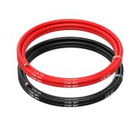 Electric Wire Tinned Copper Cable-2 Separate Red And Black Wires Each For Drones,3d Printers,Batteries,Speaker Wires,Led Strips (12awg,1.5m)-Marque Générale Noir