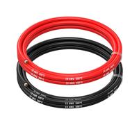 Electric Wire Tinned Copper Cable-2 Separate Red And Black Wires Each For Drones,3d Printers,Batteries,Speaker Wires,Led Strips (10 Awg,1.5m)-Marque Générale Noir