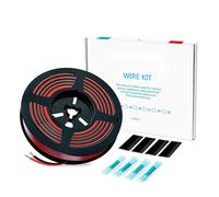 Electric Wires,Silicone Wire-2.07 Mm² 14 Awg 20 M (10 M Black And 10 M Red),Flexible High-Temperature Tinned Copper Wire,For Rc Cars,Drone Etc.-Générique Noir
