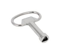 Electrical Cabinet Key Metal - Triangle Wrench Tool | Gas Water Meter Panel Lock Key | Valve Spigots Cupboard Security Box HVAC Unit Garage Electrician Technician Utility Tool