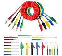 Electrical Multimeter Test Lead - PVC & Alloy, 7,87 x 3,94 x 1,18 in Banana Plug Probe Set 25 X Replaceable | Clamps de mesure précis For Multimeter, Voltmeter, Clamp Meter