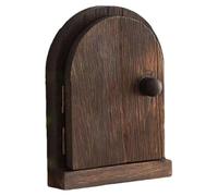 Electrical Outlet Cover Plates - Solid Wood Protective Cover | Self Adhesive Button Decoration, Anti Shock Safety Covers, Fairy Door Design for Kitchen Home Wall Socket Protection