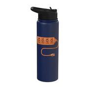 Electrical Outlet Plug and Socket Couples Halloween Costume Stainless Steel Insulated Water Bottle