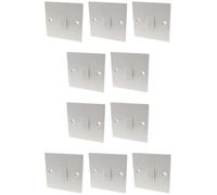 Electrical UK Lot de 10 interrupteurs simples pour éclairage domestique Blanc