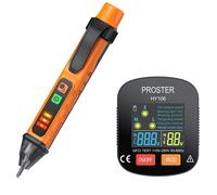 Electrical Voltage Tester Kit with LCD Display,RCD Test,Audible Alarm,Leak Current Indicator and 6 Error Diagnostics,12-1000V AC,CAT II 300V,for Home and Office