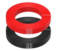 Electrical Wire 16 Awg-16 Gauge (1.31mm²) Tinned Copper Cable-2 Separate Red And Black Wires Each 20 M/65.6 Ft For Drones,3d Printers,Batteries,Speaker Wires,Led Strips-Marque Générale Noir