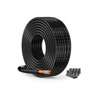 Electrical Wire 24 AWG 3 Conductors 15 mLow Voltage Cable 5V/12V/24V/300V Tinned CopperFlexible PVC ResistantIdeal for Home Renovation,LED Strips and Garden