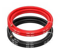 Electrical Wire Tinned Copper Cable-2 Separate Red And Black Wires Each For Drones,3d Printers,Batteries,Speaker Wires,Led Strips (8 Awg,1.5m)-Marque Générale Noir