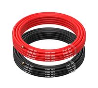 Electrical Wire Tinned Copper Cable-2 Separate Red And Black Wires Each For Drones,3d Printers,Batteries,Speaker Wires,Led Strips (12awg,2.5m)-Marque Générale Noir