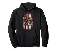 Electrician American Flag Pride 4th of July Independance Day Sweat à Capuche