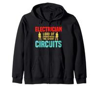 Electrician Lord of The Short Circuits Electrical Engineers Sweat à Capuche