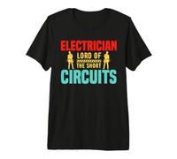 Electrician Lord of The Short Circuits Electrical Engineers T-Shirt Haut de Gamme