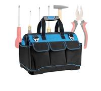 Electrician Tool Bag | Oxford Multi-Pocket Storage Organizer,Tool Storage Bag Large Tote,for Construc tion Work Home Garage Workshop Dad Electrician Mechanic Carpenter