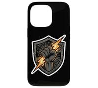 Électricien Bolt Lightning Fist Ouvrier Électrique Zeus God Coque pour iPhone 13 Pro