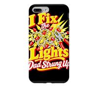 Électricien de Noël I Fix The Lights Dad Strung Up Coque pour iPhone 7 Plus/8 Plus