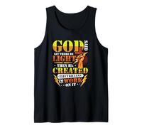 Électricien Humour Dieu a Dit qu'il y AIT de la lumière électricien Débardeur