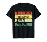 Électricien L' Original Le Vrai L'Unique Cadeau Vintage T-Shirt