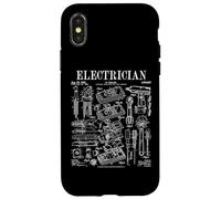 Électricien Outils Électriques Vintage Brevet Impression Coque pour iPhone X/XS