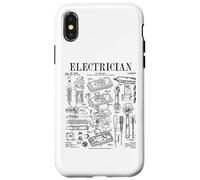 Électricien Outils Électriques Vintage Brevet Impression Coque pour iPhone X/XS