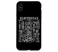 Électricien Outils Électriques Vintage Brevet Impression Coque pour iPhone XS Max