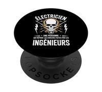 Électricien Répare Les Erreurs Ingénieurs PopSockets PopGrip Adhésif