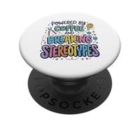 Électricienne Femme commerçante café électrique PopSockets PopGrip Adhésif