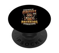 Électricienne Femme commerçante café électrique PopSockets PopGrip Adhésif