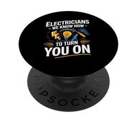 Électriciens, Nous savons Comment Vous activer l'humour électrique PopSockets PopGrip Adhésif