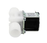 Électricité industrielle 1 PC en plastique 12 V 24 220 vanne de contrôle d'eau magnétique électrique interrupteur d'électrovanne normalement fermé 1/2 ''(DC-12V)