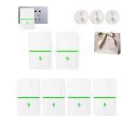 Electricity Saving Box, Advanced Voltage Stabilizer & Power Factor Correction Device, Smart Energy Saver UK Plug for Home Office Appliances, Reduces Waste & Extends Service Life (6Pcs)