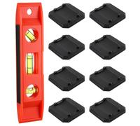 ElectricWise Lot de 8 cales de nivellement et kit magnétique de niveau torpille de 15,2 cm compatibles avec la plaque Blackstone, les niveleurs de gril, accessoires d'extérieur pour la plupart des