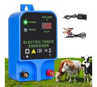 Électrificateur de clôture électrique étanche avec affichage LCD, pour protéger les animaux de ferme, la volaille, le pâturage, les jardins