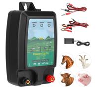 Électrificateur de clôture, portée de 10 km, 1,5 à 2 J - Électrificateur de clôture pour bétail et Animaux domestiques