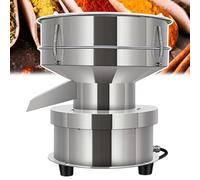 éLectrique Automatique Tamis Shaker Tamis vibrant automatique, tamiseur de poudre, tamis de laboratoire en acier inoxydable 304, 1 350 N/min, 2 filets, 1 couvercle de 15 cm