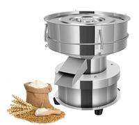 éLectrique Automatique Tamis Shaker Tamis vibrant électrique, tamis à poudre automatique, tamis en acier inoxydable avec double maille, agitateur pour la farine et le traitement du sésame