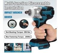 Electrique Boulonneuse hoc Visseuse sans fil Percussion 350Nm Pour 18V Makita DTW285Z Li-Ion Batterie