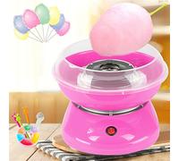 Électrique Candy Floss Maker Cadeaux pour Maison pour Enfants，Gourmet Gadgetry Machine à barbe à papa 220V EU 450W (Rose)