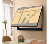Électrique Décoratif Intérieur Cacher Le Compteur, Couvercle Décoratif Cache Compteur Electrique Decoratif Moderne, pour la Décoration Murale d'un Hôtel DIY(Black 8,55 * 45cm/21.6 * 17.7in)